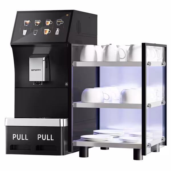Professionele volautomatische espressomachine - 16 drankopties - 10" touchscreen - incl. Kopjeswarmer