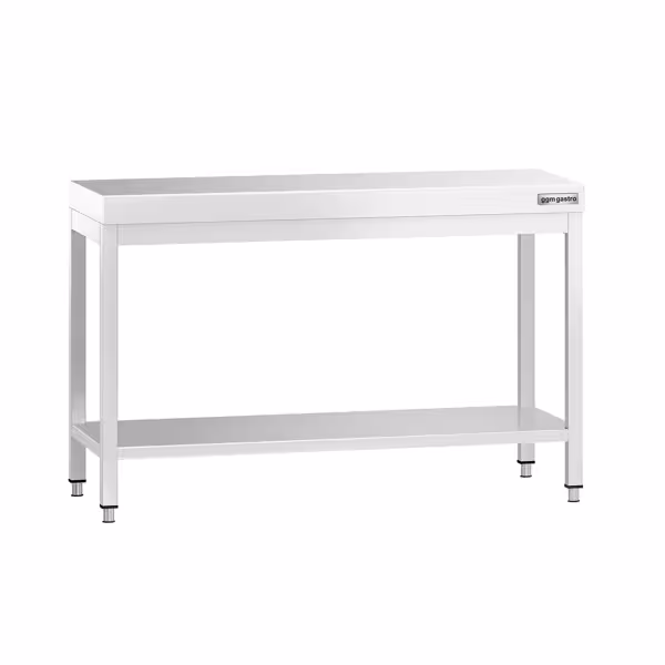 Paslanmaz Çelik Çalışma Tezgahı - PREMIUM- 1200x700mm - Sırtsız alt raflı