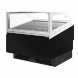 Glassdisk (golvmodell) ADAM - 1201 mm - Ventilerad (fläktkyld) - med LED‑belysning; uppvärmt frontglas - för 12x 5 liter eller 8x 7 liter glasskantiner - Svart