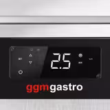 Masă frigorifică ECO - 2230x700mm - cu 4 uși - cu rebord  și afișaj modern