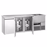 Comptoir de bar réfrigéré PREMIUM - 2500x700mm - 3 portes