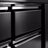 Móvel inferior refrigerado - 2400mm - 386 litros - 8x GN 1/1 gavetas - Preto mate