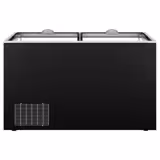 Frysgondol - 1454x850 mm - 402 liter - skjutbara glaslock - svart