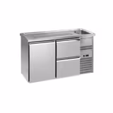 Barowy stół chłodniczy Premium PLUS - 1550x700 mm - 1 drzwi & 2 szuflady