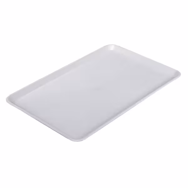 Rechteckige Präsentationsplatte - Kunststoff - 420x280x15mm - Weiß