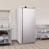 Réfrigérateur de stockage inox ECO – 600 litres – avec 1 porte – intérieur de la porte en plastique