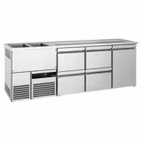 Biertheke PREMIUM - 2500x700mm - 1 Tür & 4 Schubladen