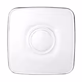 (72 szt.) Aqua - Spodek do filiżanki - Prostokątny - 102x102mm - Szklana