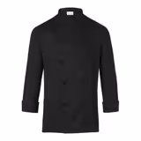 (6 Stück) KARLOWSKY | Kochjacke Basic - Schwarz - Größe: L