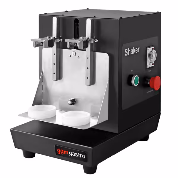 Elektrischer Milch-, Cocktail- & Bubble Tea Shaker - doppelt - 40 Watt - 240 U/min - Schwarz