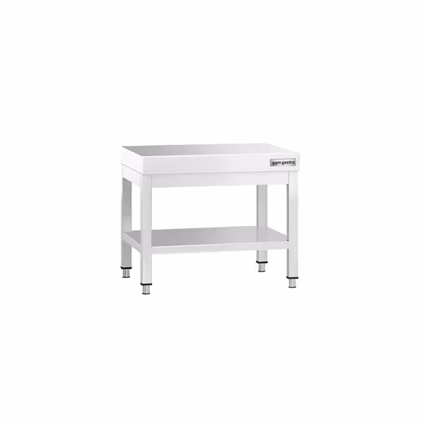 Tavolo di base in acciaio inox 600x700 mm - con ripiano di base