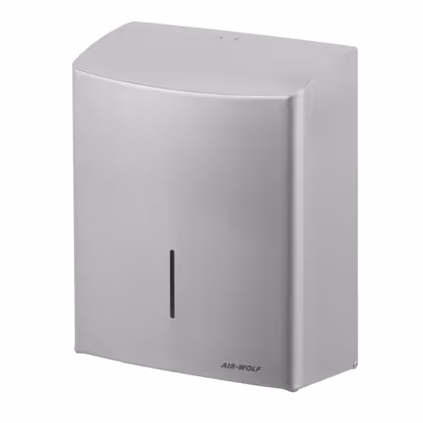 AIR-WOLF | Papieren handdoekdispenser - voor 600 handdoeken - RVS 
