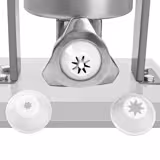 Máquina manual para rellenar salchichas y churros - 3 litros - acero inoxidable - incl. 4 accesorios para rellenar salchichas y 3 accesorios para churros