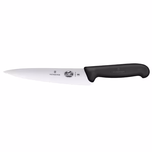 VICTORINOX | FIBROX - Koksmes met gekartelde rand - Mes: 190mm
