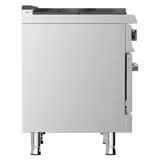 Fogão a gás - 39,5kW - 5 queimadores - com forno a gás estático - 6kW