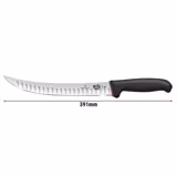 VICTORINOX | FIBROX DUAL GRIP - cuțit de măcelar cu măcinare în gol - lamă: 250 mm 
