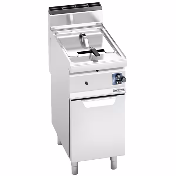 Plinska friteza - 10 L - 6,9 kW - s ispustom za ulje - s ormarićem