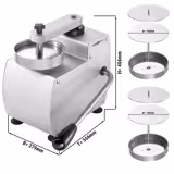 Commercial Burger Press - Manual - Smooth - Ø100/150mm - incl. Patty mould Ø10cm + 15cm