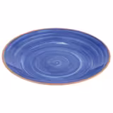 (6 stuks) Dienblad LA VIDA - Melamine - Ø 40,5cm - hoogte: 55mm - Blauw