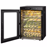 Dörrgerät / Dörrautomat - mit 16 Ablagen - Schwarz - 1,5 kW