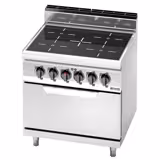Keramische kookplaat - LORENZO 700 - 800x714mm - 20,3 kW - 4 kookzones - incl. elektrische statische oven - 7,5 kW
