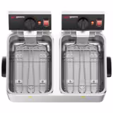 Friggitrice elettrica professionale da banco - 4+4L - 5kW