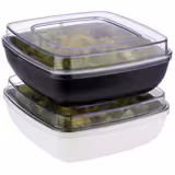 (6 buc) Capac cutie tacâmuri - FRIDA - Acril - Transparent - 170x170 mm - compatibil cu 84558#6 & 84559#6