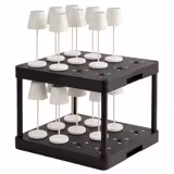 Stație de încărcare - 12 poziții - ABS - Negru - 430x330x45 mm