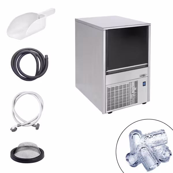 Commercial Ice Cube Maker - Hollow cylinder - 19 kg / 24 h