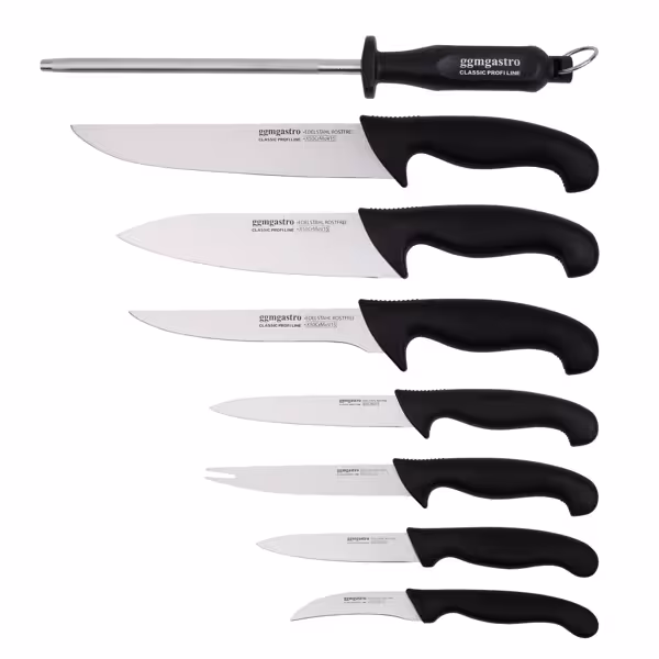 Messenset CLASSIC PROFI LINE - incl. slijpstaaf - RVS