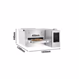 Horno de pizza a gas - 1030x1300mm - 230V - Táctil - Ancho de cinta: 400mm - hasta 350°C