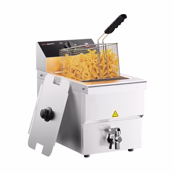 Elektro Fritteuse - 8 Liter - 3,25 kW - mit Ablasshahn