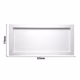 (6 Stück) GN-Tablett 1/3 - FRAMES - Melamin - Höhe: 20mm - Weiß