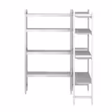 Regalset Aluminium - L-Form - Bautiefe: 360mm - Tragkraft: 600 kg