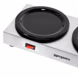 Płyta grzewcza bufetowa - ze stali nierdzewnej - 120W - 2 talerze, każdy Ø174mm
