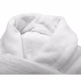 (12 pcs) Bathrobe with Shawl Collar - Size: M - White - Velour Outer/Towelling Inner
