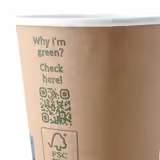 (500 pieces) Coffee to go paper cup - double-walled - 200ml - 8 oz - Ø 80mm - brown - inside white