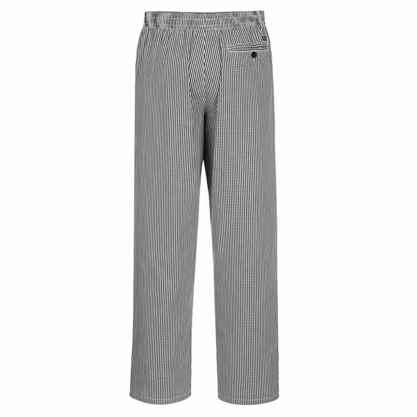 Unisex Chef Trousers Bromley - Black and White Check - Size: S