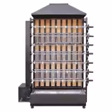 Girapolli professionale a carbone – grill per polli - con 7 spiedi - capacità fino a 35 polli