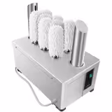 Glass polishing machine - 2.62kW - with hot-air blower & 8 rotating brushes