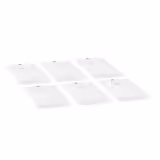 (6 pcs) Polypropylene GN Lid 1/2 - Clear - 325 x 265 mm - Height: 16 mm
