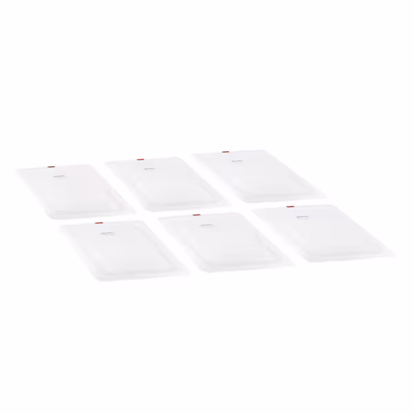 (6 pièces) Couvercle GN en Polypropylène 1/2 - Transparent - 325 x 265 mm - Hauteur: 16 mm