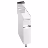 Neutraali elementti - 200x714 mm; 1 020 mm korkeus - ruostumaton teräs AISI 304; takakoroke; pyöristetyt kulmat; avoin alakaappi - varten LORENZO 700 -sarja