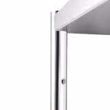 Rozsdamentes acél polc felépítmény - 1 szintes - 800x370 mm - magasságában állítható