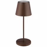 (4 unid) Candeeiro de mesa - MERLE MINI - recarregável sem fios - regulável em 3 níveis - Ø110mm - Ferrugem - IP54