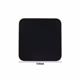 (6 pcs) SELTMANN WEIDEN | Coupe Side Plates – porcelain – dishwasher-safe – black – square