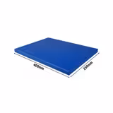 Tagliere professionale in polietilene (HDPE) - 250x400mm - Spessore: 20mm - Conforme HACCP - Blu