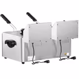 Kaksiosainen sähkökäyttöinen rasvakeitin - 2 x 4 l - 5,0 kW - 230 V