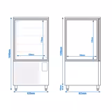 Cellule de refroidissement et de surgélation - Tactile - 240L - 10 niveaux GN 1/1 ou EN 600x400