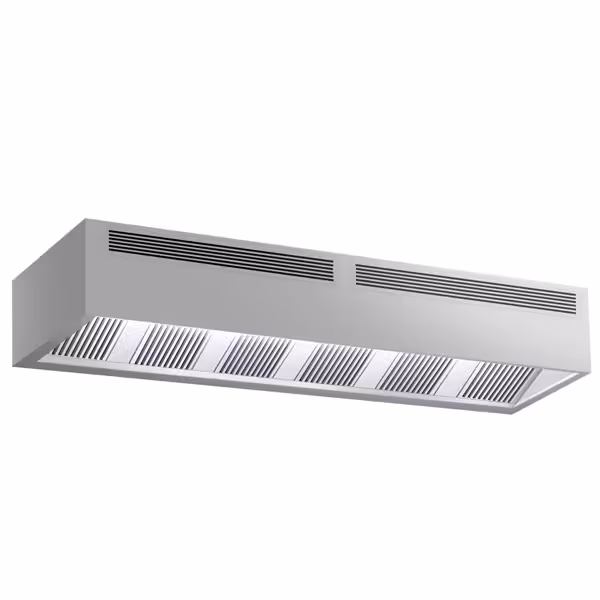 Afzuigkap doosmodel - B3600mm - zonder motor - met filter - met inductietoevoer